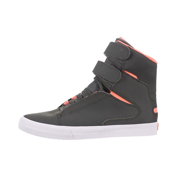 Supra Womens Society High Top Shoes - Grey | Canada S6021-1A51